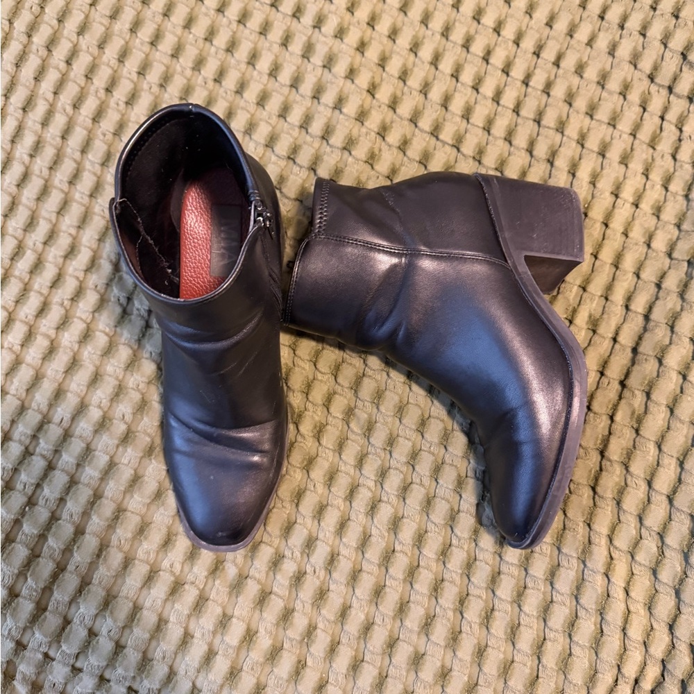 MIA Black Heeled Ankle Boots